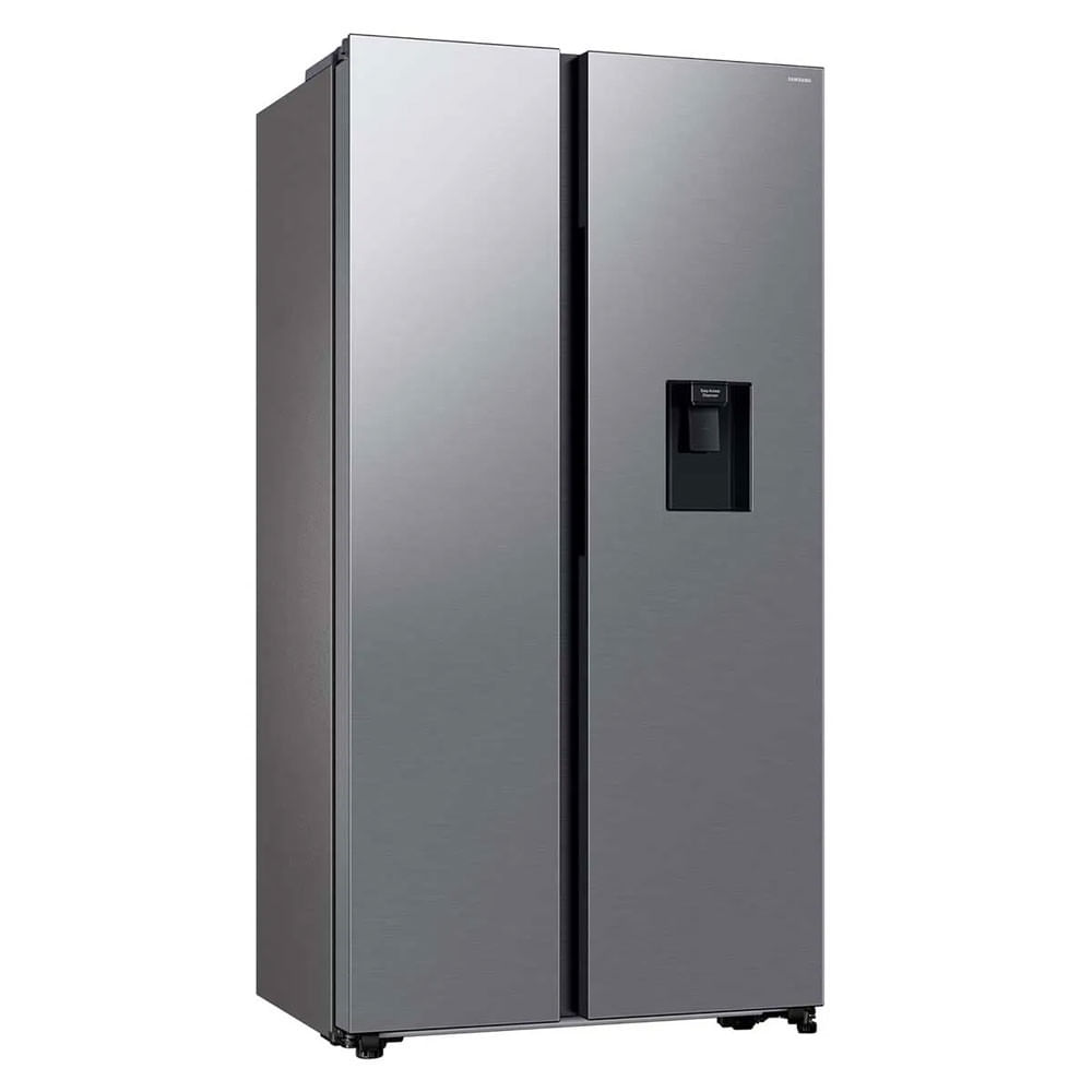 Miniatura Geladeira Side by Side RS57 SmartThings Inox com Dispenser de Água, AI Energy Mode e SpaceMax 560 Litros Samsung Inox - 110V