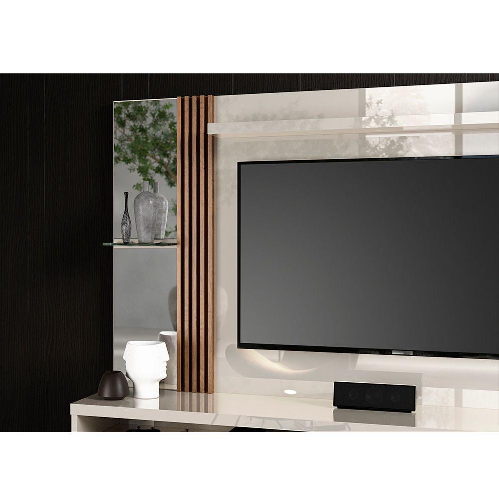 Miniatura Painel Home Paris Para Tv Até 55" Ripado Com Espelho