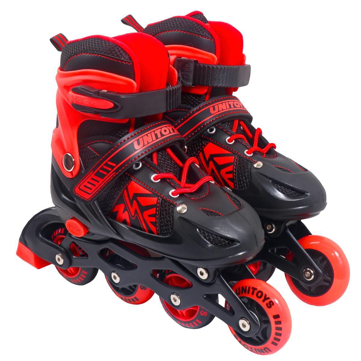 Miniatura Patins Inline Juvenil 37/40 Ajustável Semi Profissional Abec