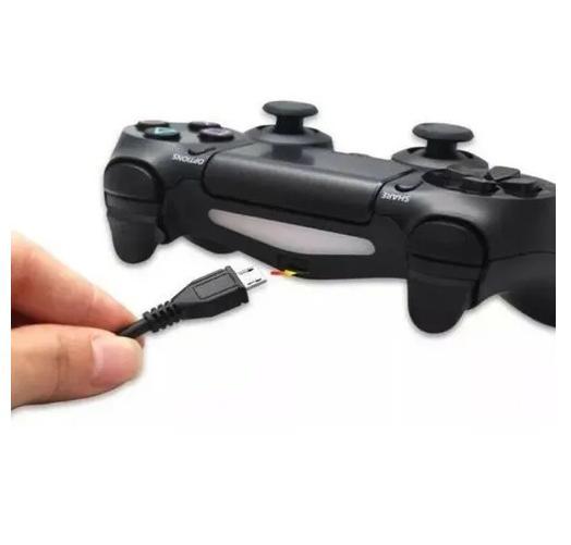 Miniatura Cabo Carregador Controle Ps4 Xbox One Com Filtro Usb V8 2M