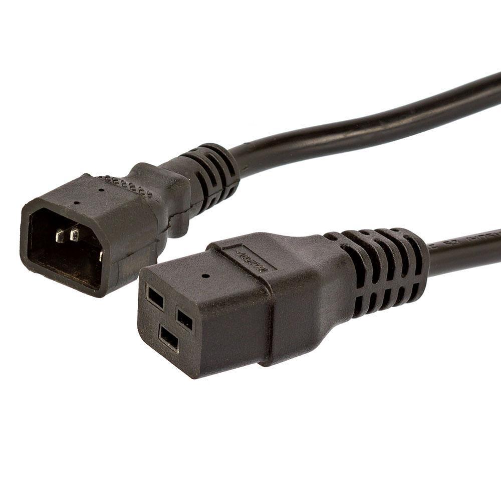 Miniatura Cabo De Força Extensor Iec C19 14Awg 005M - Cirilo Cabos