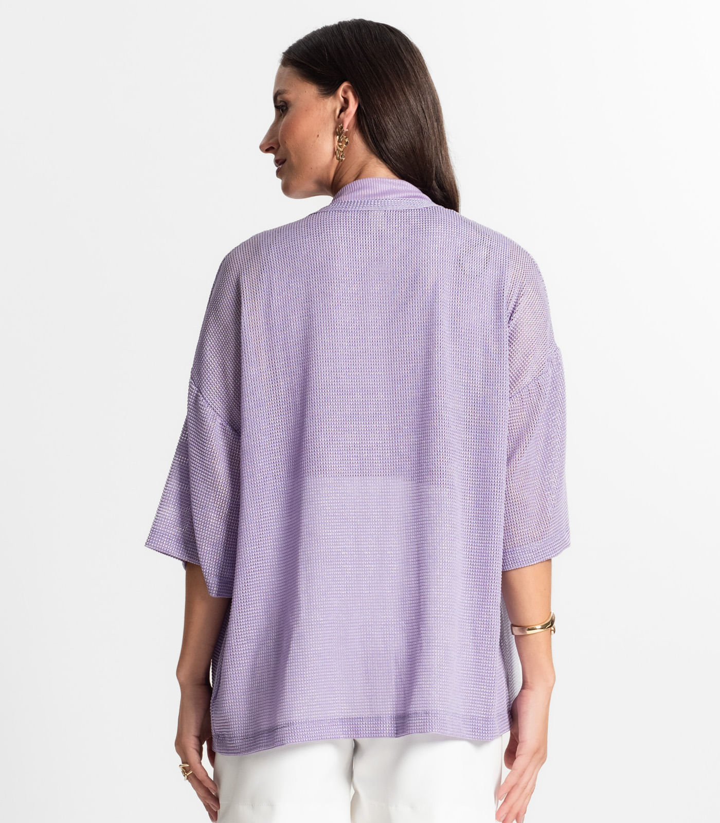 Miniatura Kimono Feminino Com Brilho Rovitex Roxo G
