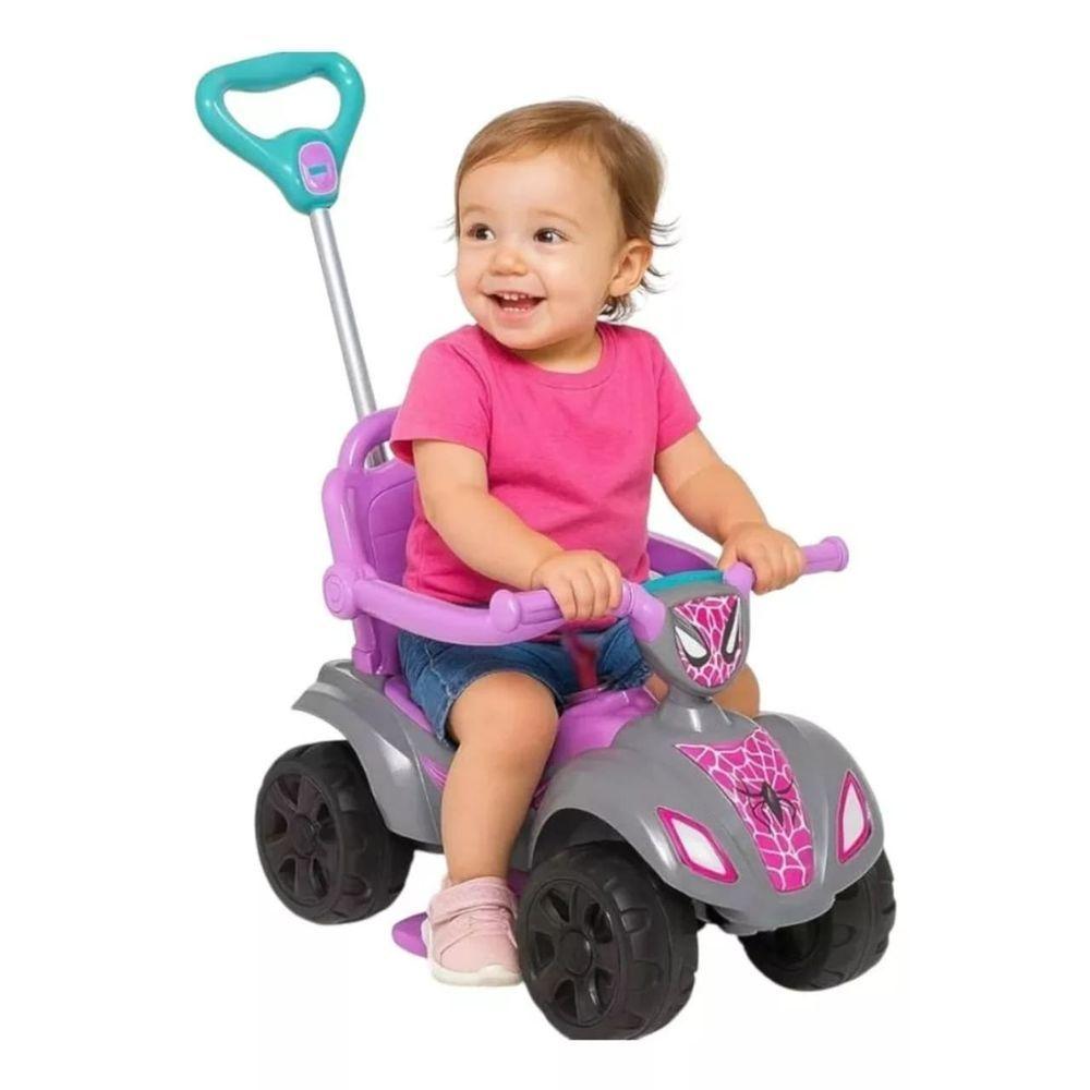 Miniatura Quadriciclo Infantil Baby Aranha Girl - Rosa