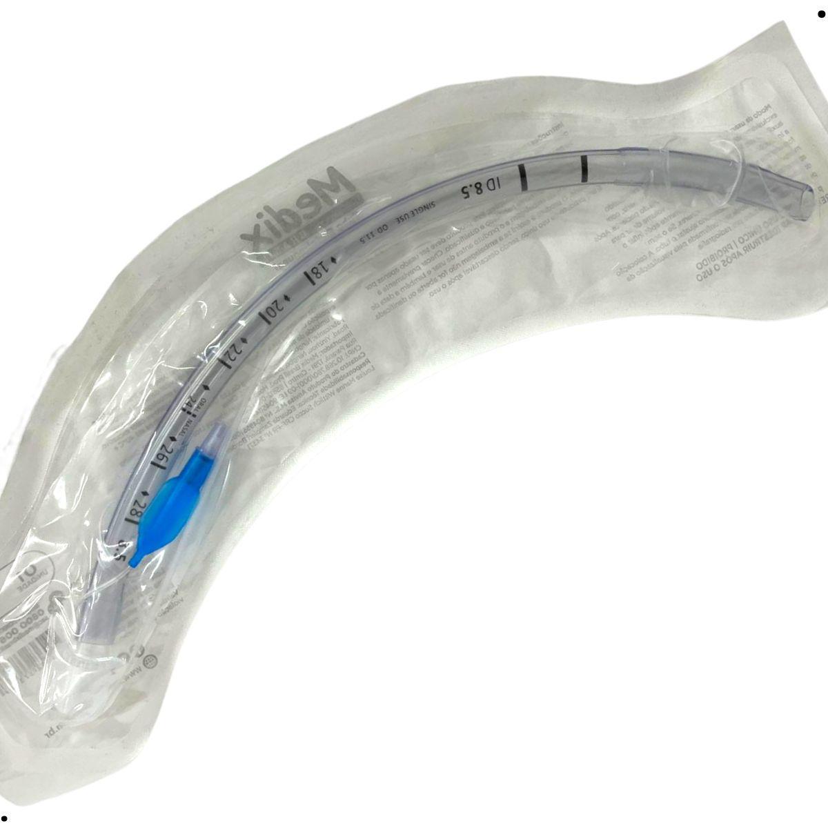 Miniatura Tubo Endotraqueal Com Cuff Balão 8.5 Medix