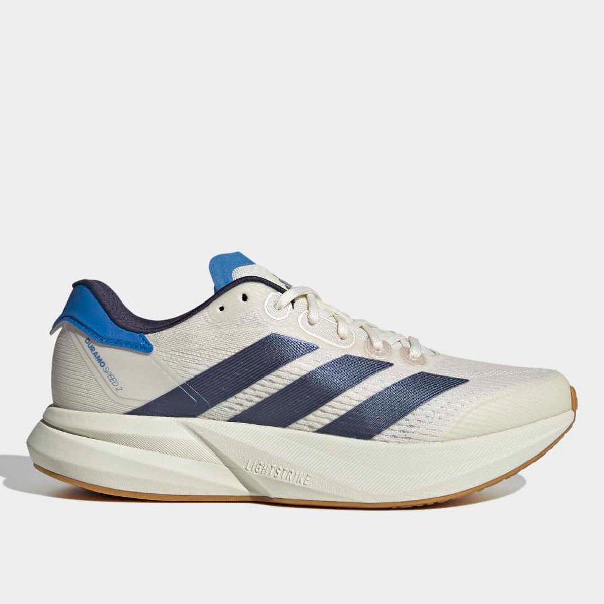Miniatura Tênis Adidas Duramo Speed 2 Masculino Bege+Azul - 38