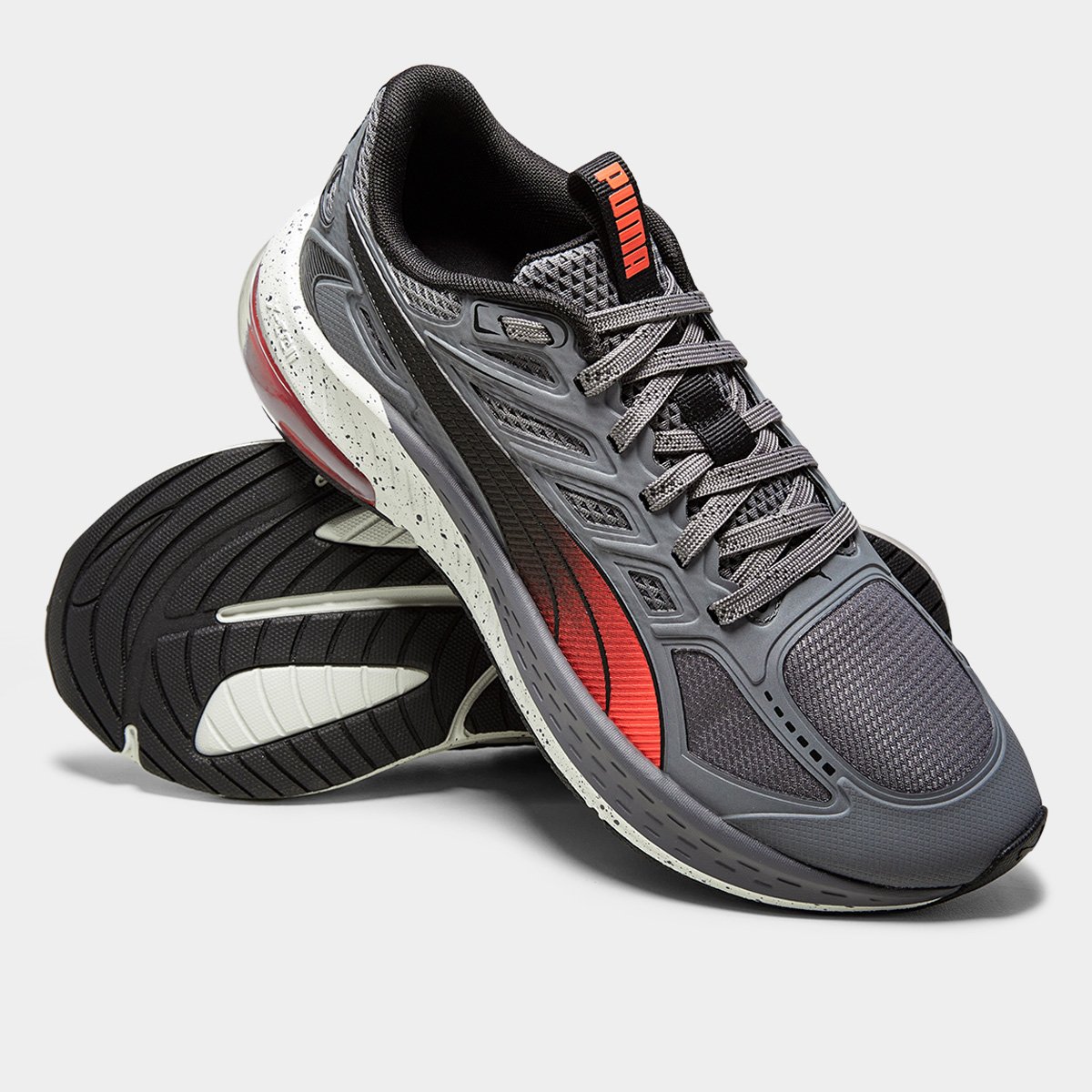Miniatura Tênis Puma X-Cell Lightspeed Masculino Cinza+Vermelho - 37