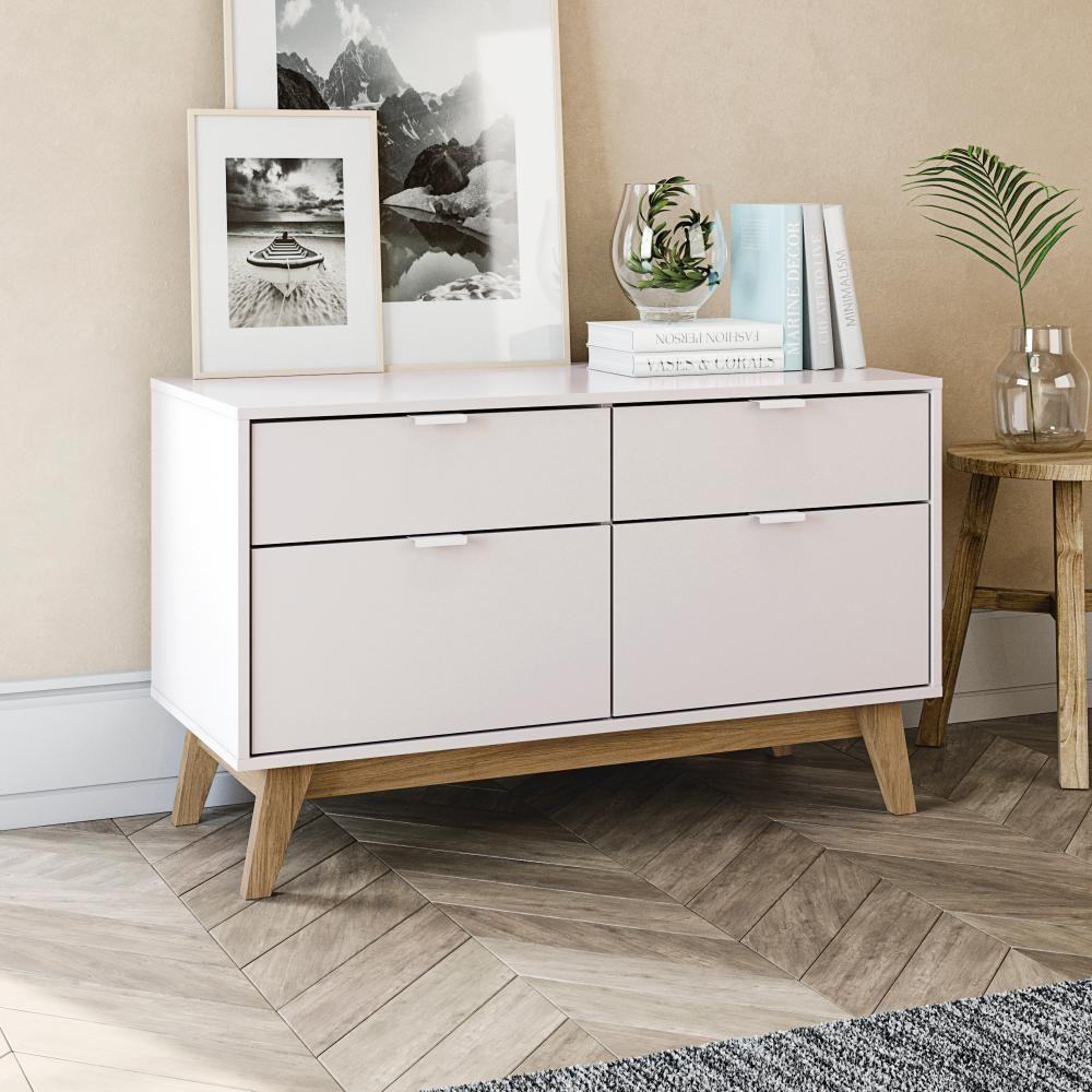 Aparador Kappesberg 2 Portas 2 Gavetas Branco/Itapuã