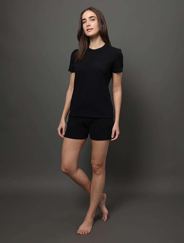 Miniatura Camiseta Feminina Touch Cotton Calvin Klein Underwear - Preto Camiseta Feminina Touch Cotton Calvin Klein Underwear Preto Gg