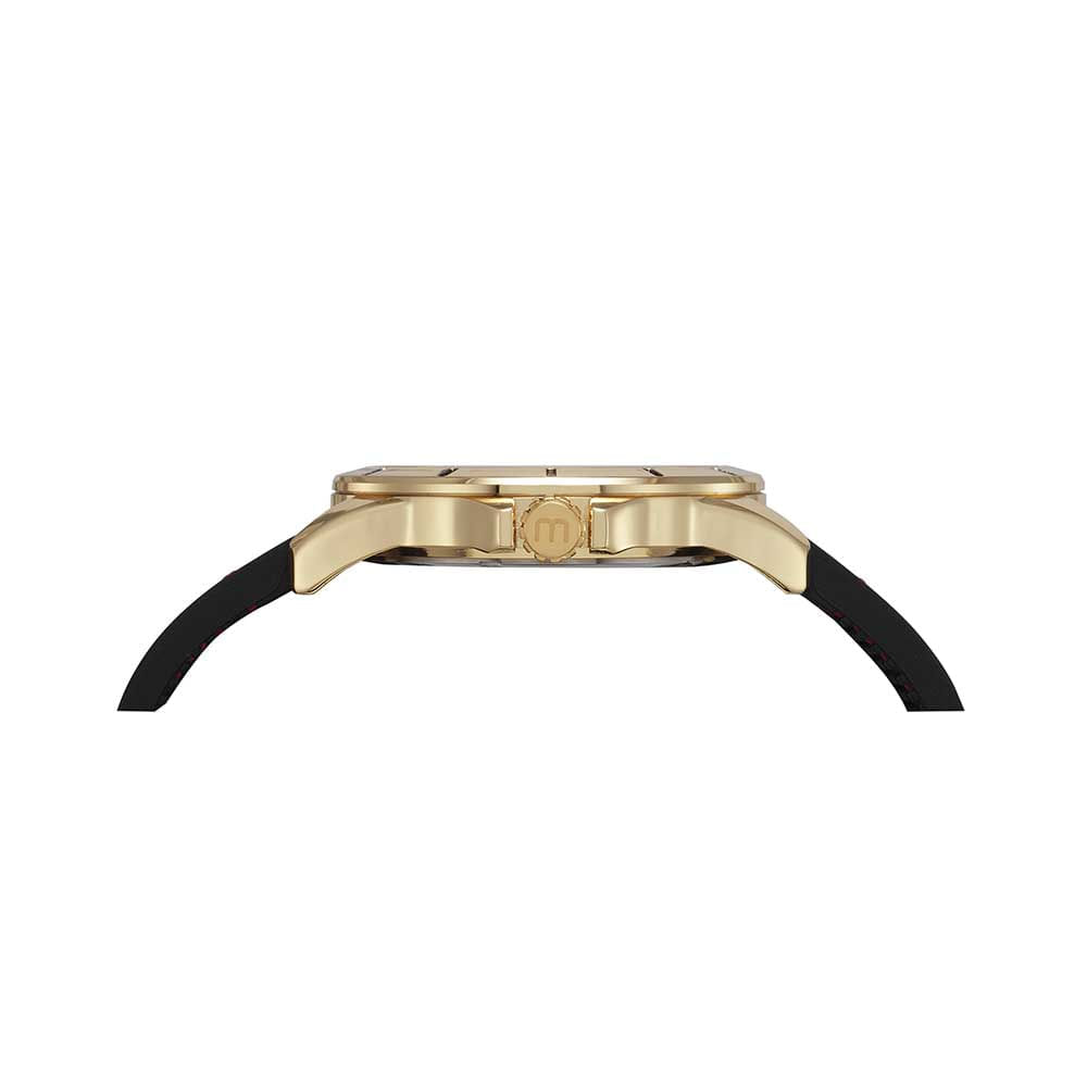 Miniatura Kit Relógio Masculino Dourado Com Canivete Multifuncional