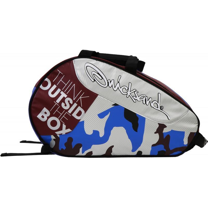 Miniatura Raqueteira Para Beach Tennis Quicksand Kombat Azul Prata