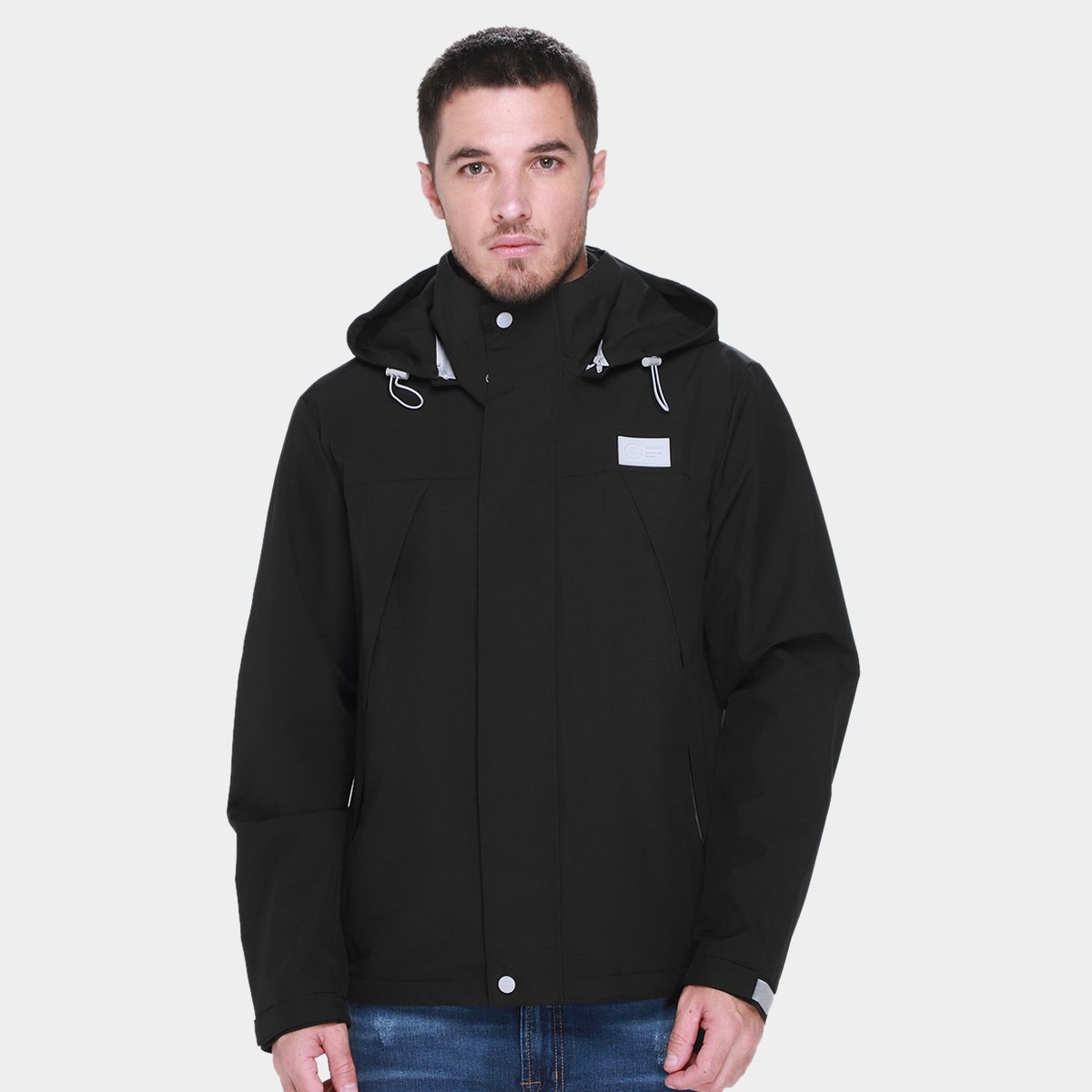 Miniatura Casaco Com Capuz Colcci Masculino Preto - G