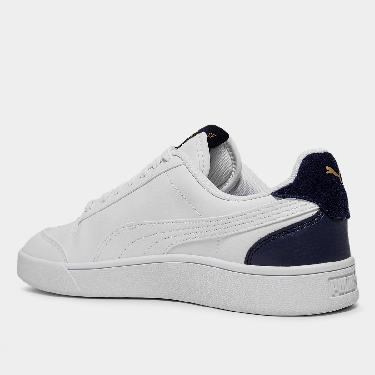 Miniatura Tênis Puma Shuffle Branco+Marinho - 35