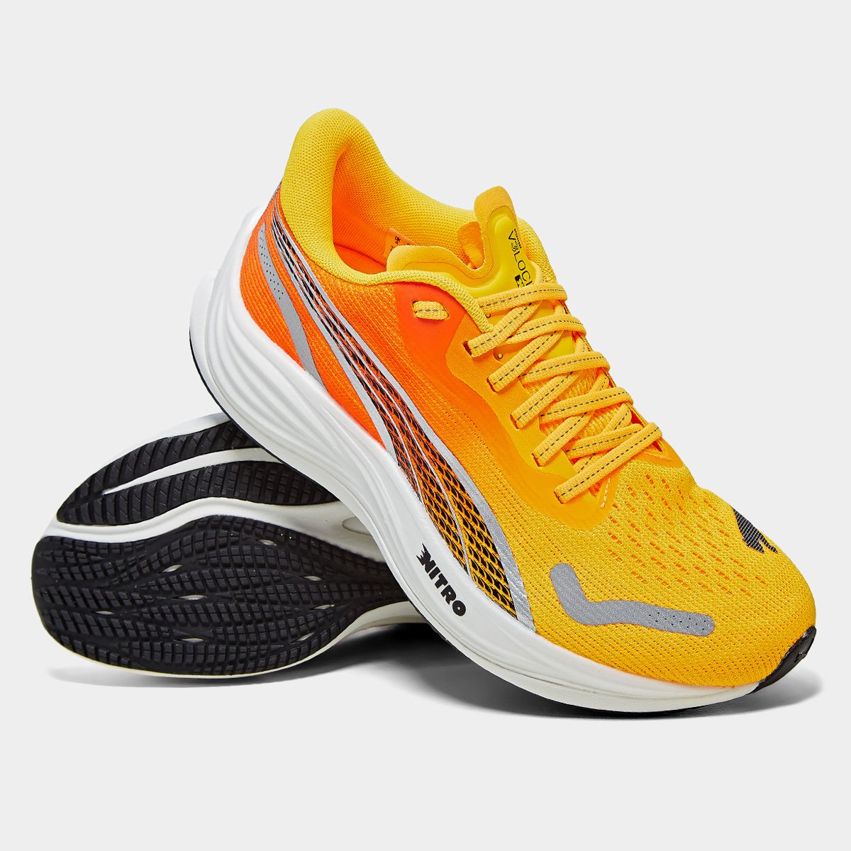 Miniatura Tênis Puma Velocity Nitro 3 Fade Masculino Laranja - 39