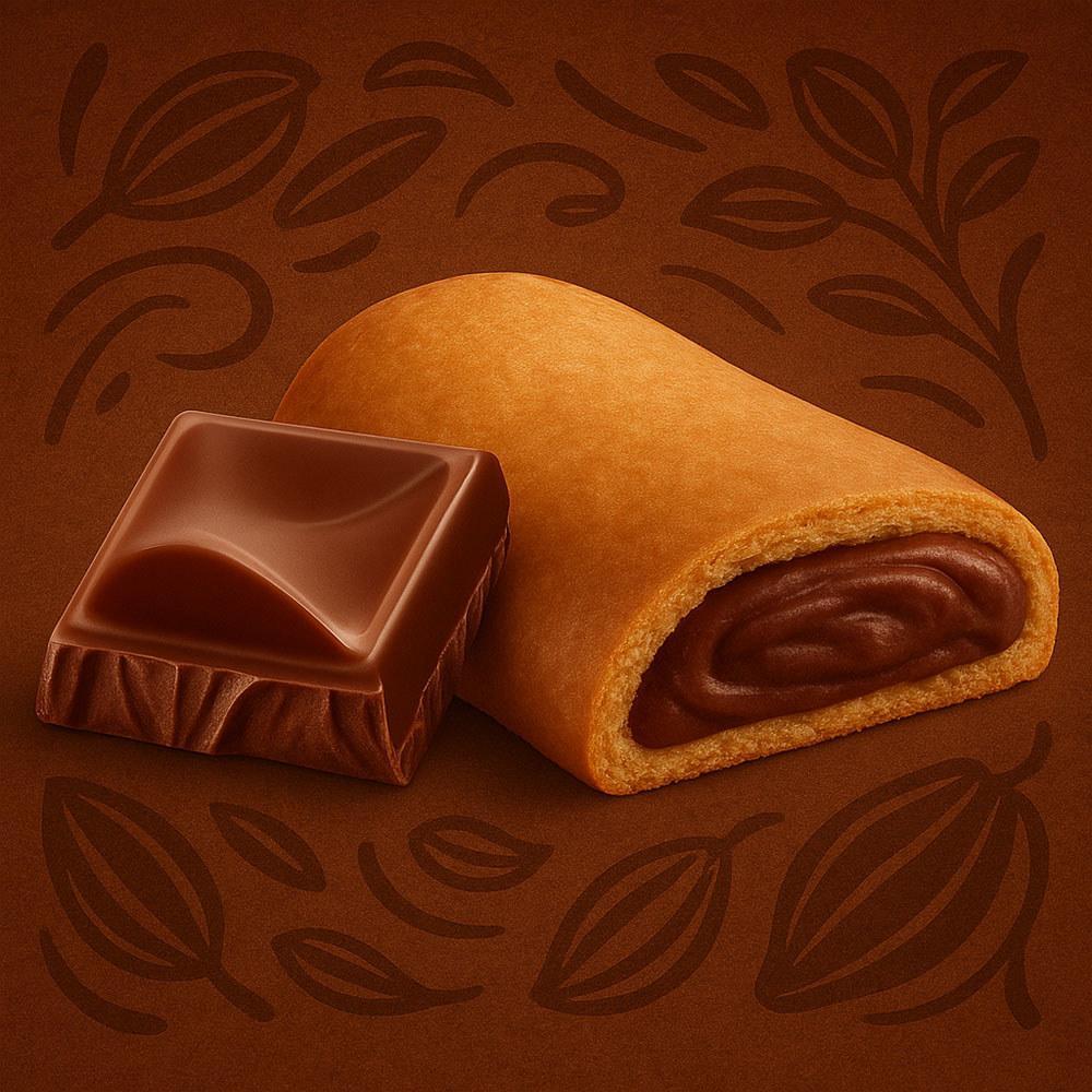 Miniatura Biscoito Recheadinho Bauducco Chocolate Kit 10 Pacotes 108G