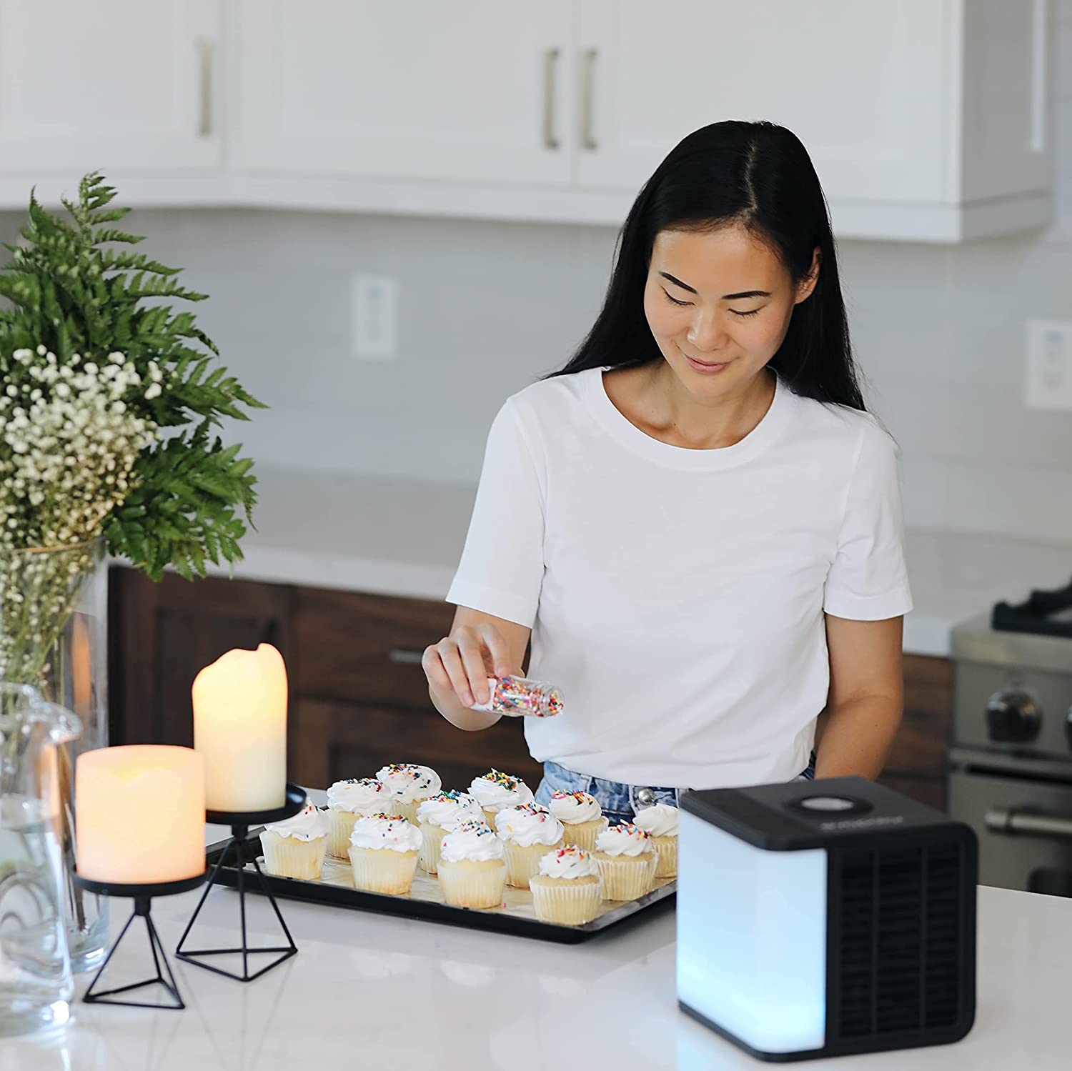 Evapolar EvaLIGHT Plus EV1500 Personal Evaporative Air Cooler and HumidifierPortable Air Conditioner Black