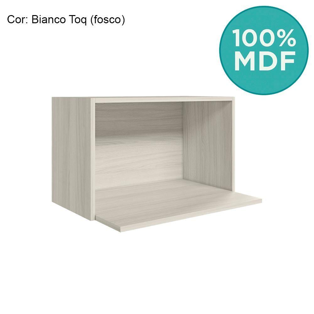 Miniatura Armario Aereo Porta Microondas Mdf 60 Cm Kali 15214 Bianco Toq Nicioli