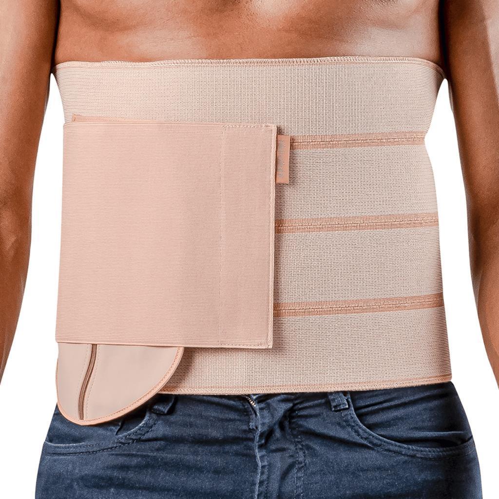 Faixa Abdominal Cinta Bolsa De Colostomia 3 Painéis Xgg