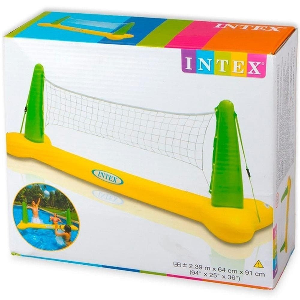 Miniatura Kit Volei Inflável para Piscina com Bola e Rede Intex