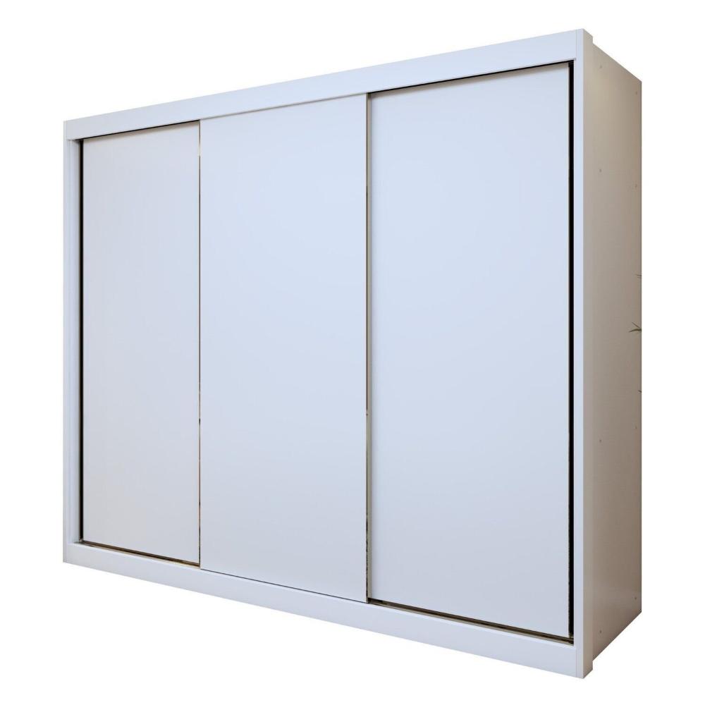 Miniatura Guarda-roupas 3 Portas de Correr 100% Mdf Monte Rei Branco