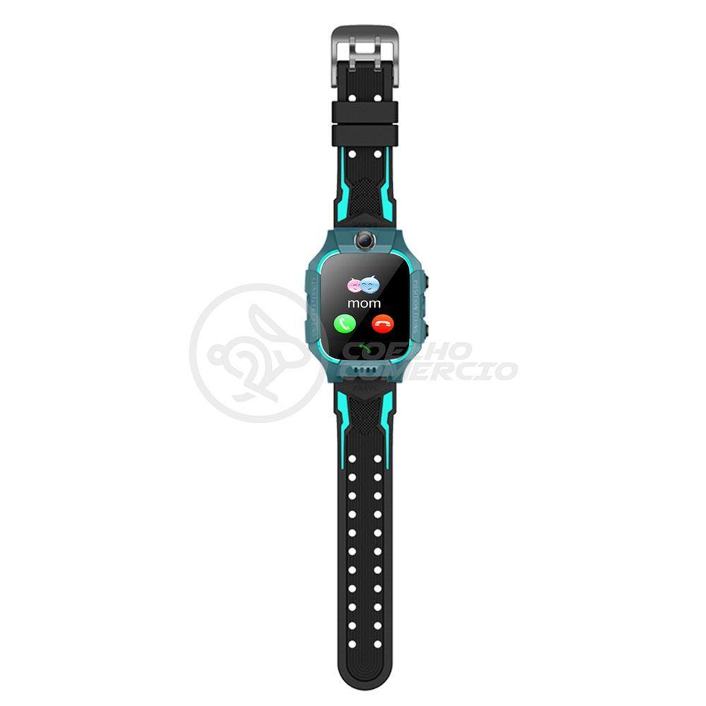 Miniatura Smartwatch Relógio Inteligente Infantil Criança Q12 - Verde