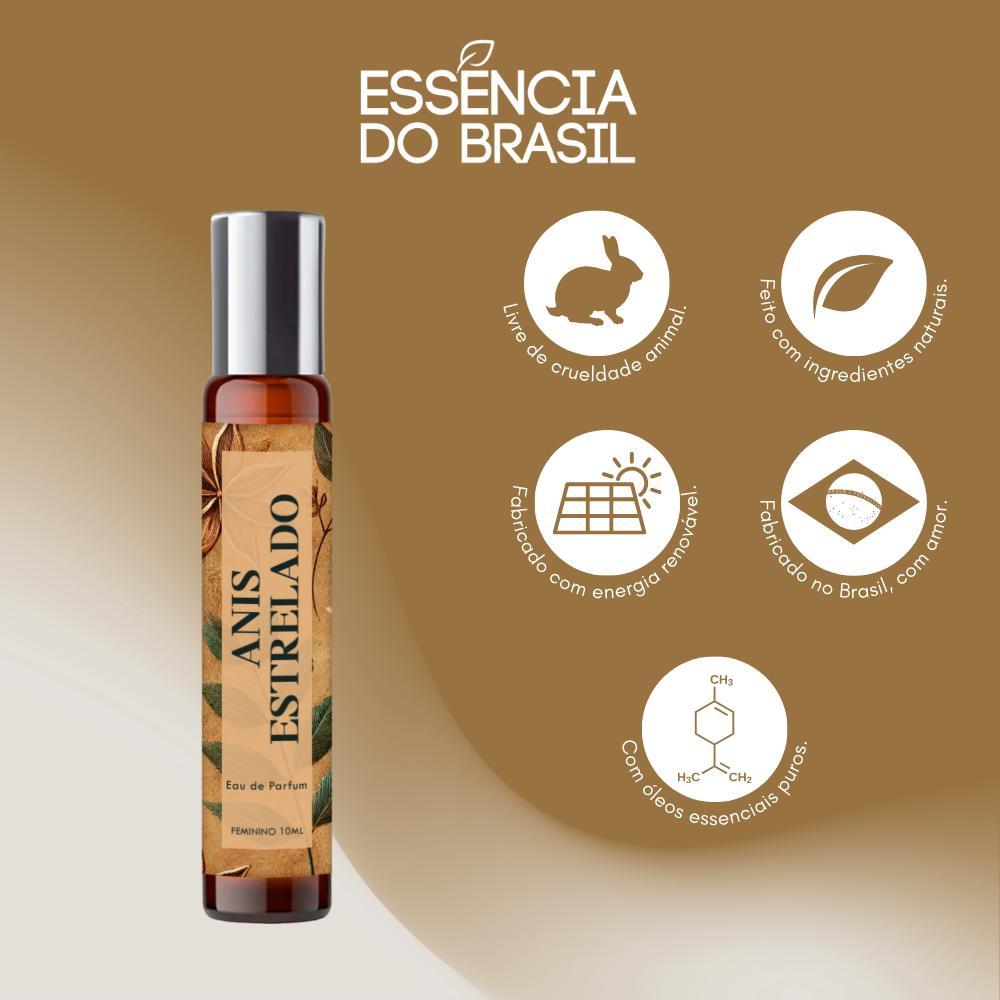Perfume Roll On Anis Estrelado Mulher 10Ml + Óleo Essencial
