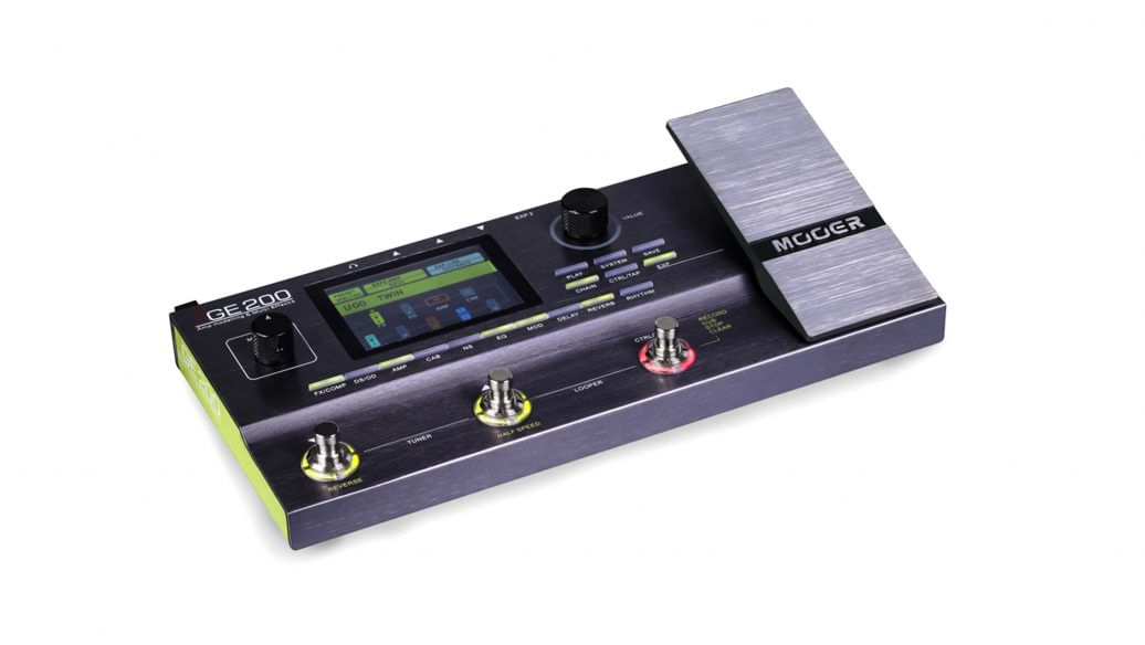 Miniatura Pedaleira Mooer Multi-Efeitos p/ Guitarra GE200