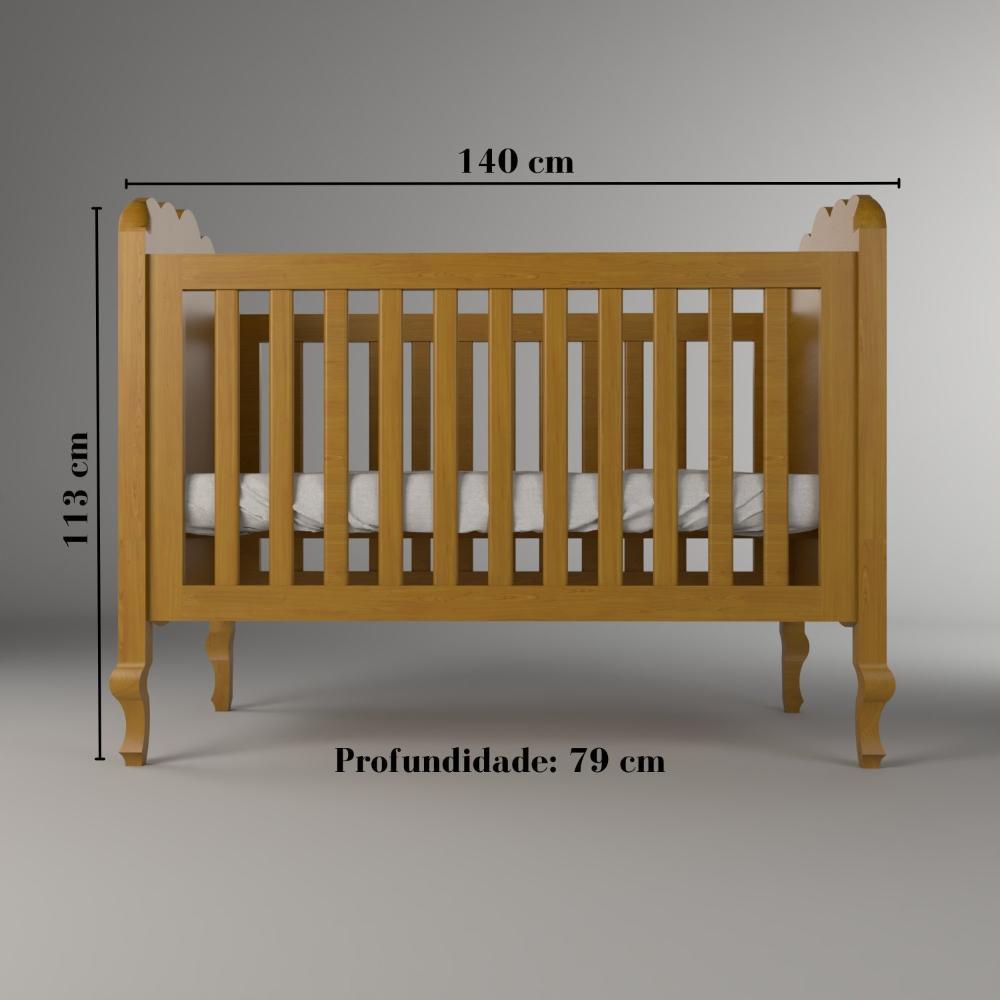 Miniatura Berço Versailles Plus Timber Mel