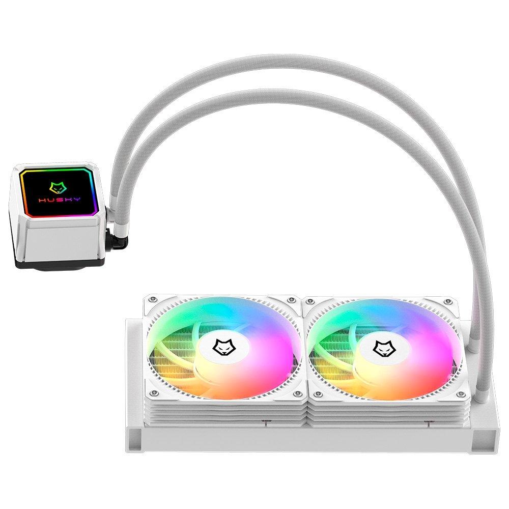 Water Cooler Husky Freezy, ARGB, 240mm, AMD e Intel, Branco - HWT200BR