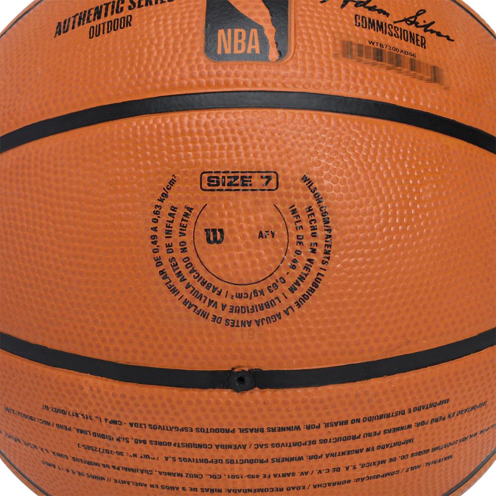 Miniatura Bola de Basquete Wilson NBA Authentic Series Outdoor Tam 7