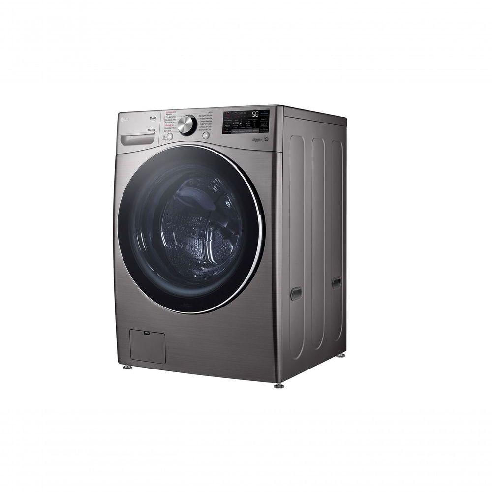 Miniatura Lava e Seca LG Smart 18kg Inox Look com Inteligência Artificial AIDD™ WD18SV2S6BA 220V