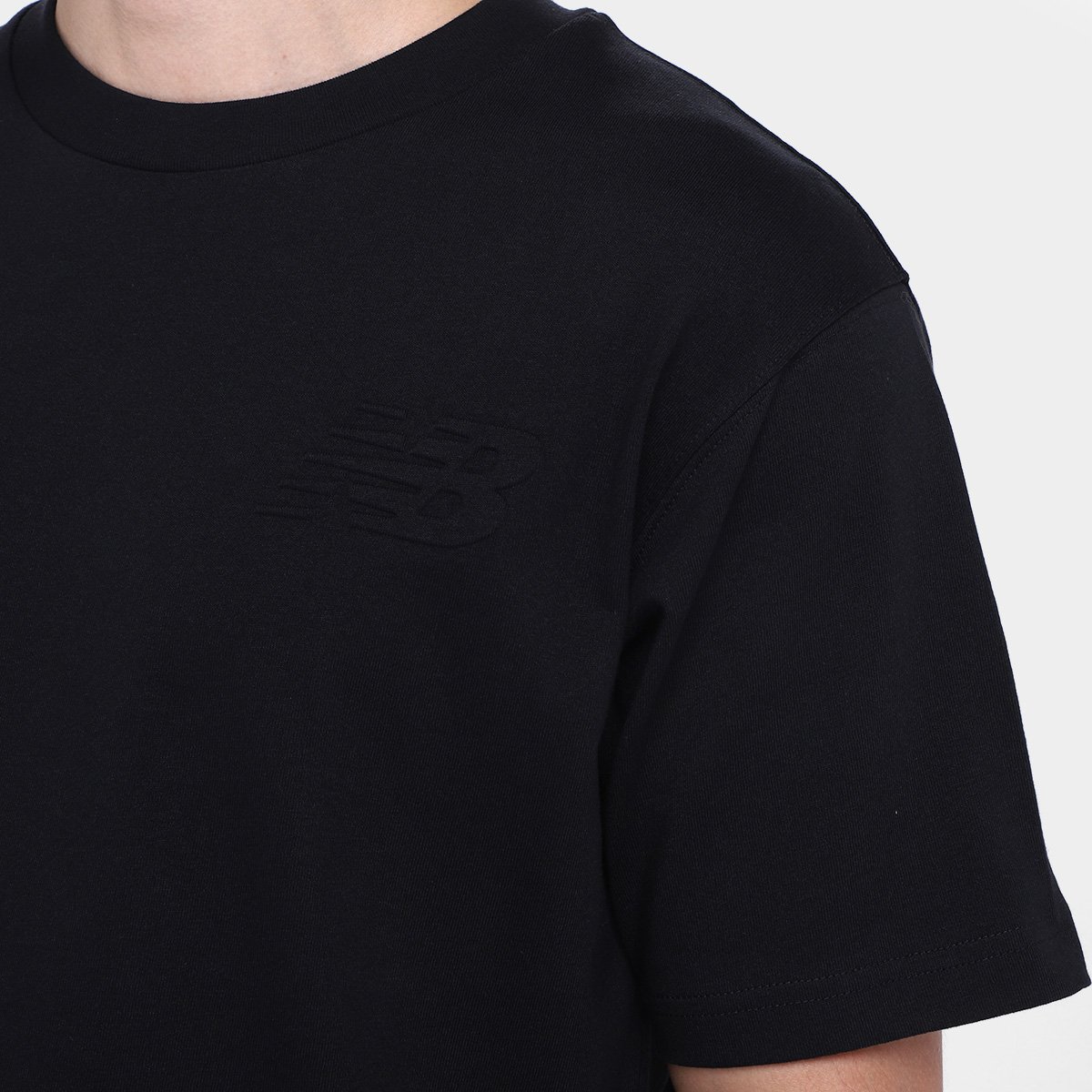 Miniatura Camiseta New Balance Logo Embossed Masculina Preto - G