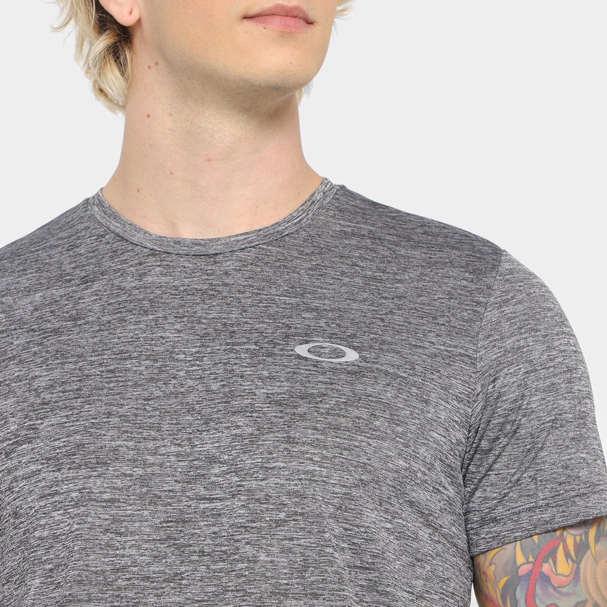 Miniatura Camiseta Oakley Ellipse Sports Masculina Cinza - G