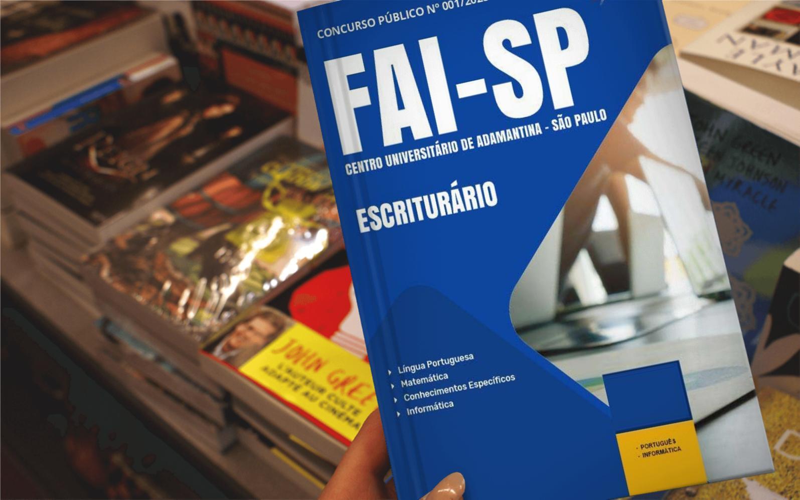 Miniatura Apostila Concurso Fai Sp 2025 - Escriturário