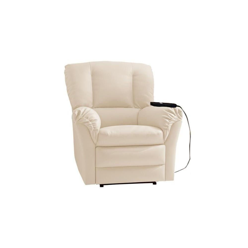 Miniatura Poltrona Reclinável Motorizada P- Sala Da Vinci Malbec Zero Wall Giro E Balanço Suede Bege - Probel