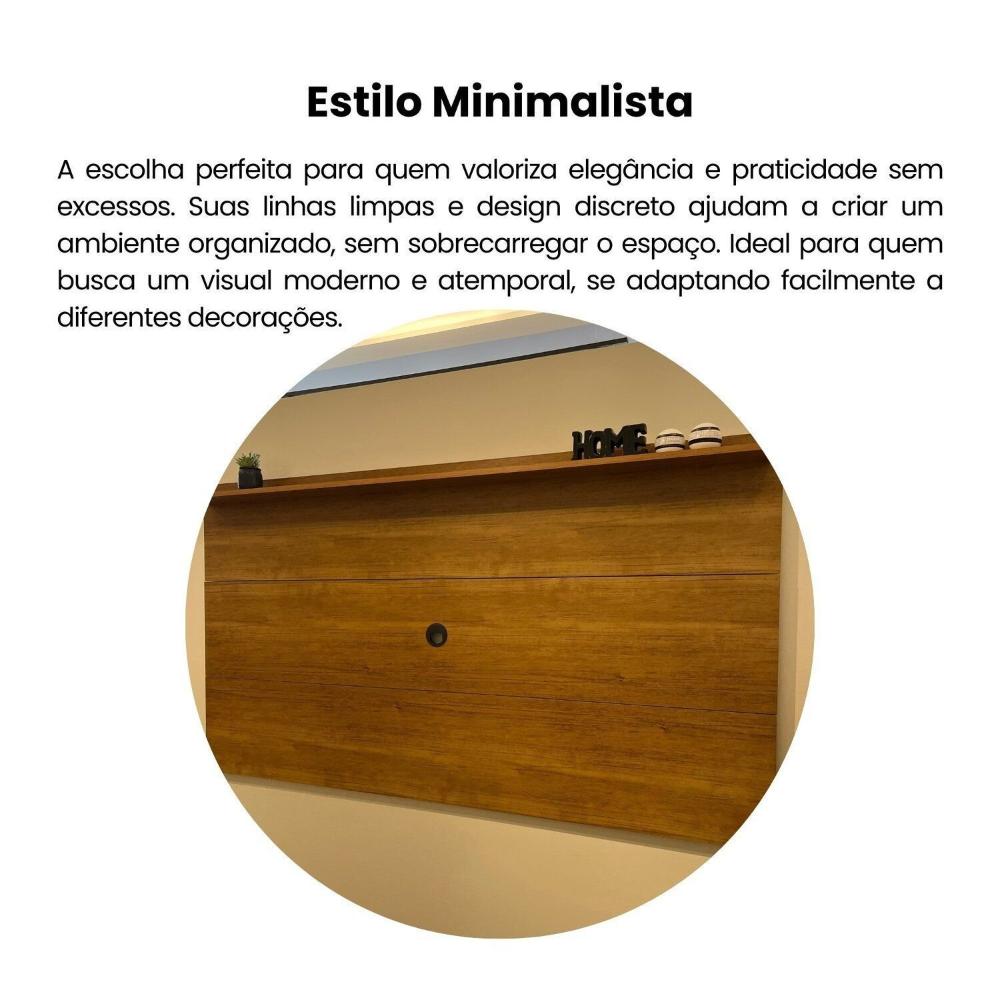 Painel para Tv até 60 Polegadas com Suporte Universal Slim Cinamomo