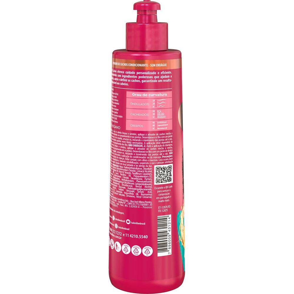 Miniatura Salon Line SOS Cachos 10 em 1 Multibenefícios Ativador 300ml