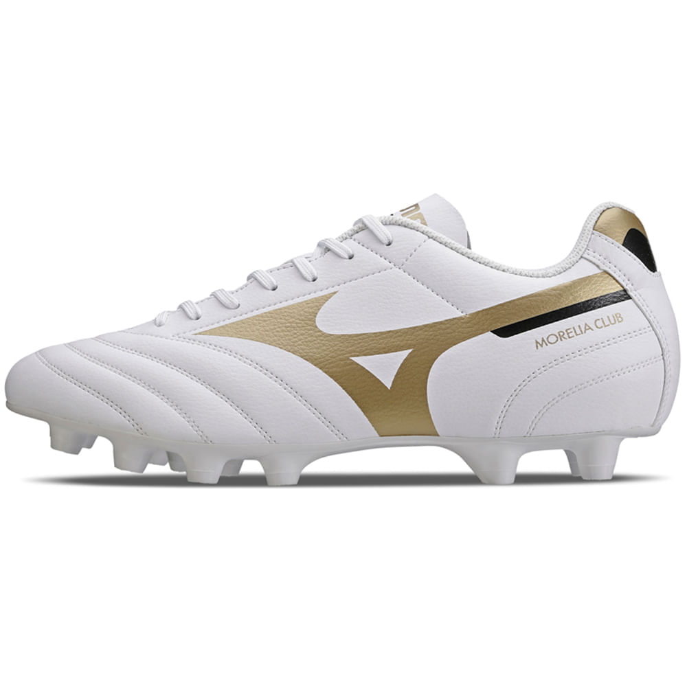 Miniatura Chuteira de Campo Masculina Mizuno Morelia Club MD 38 Branco