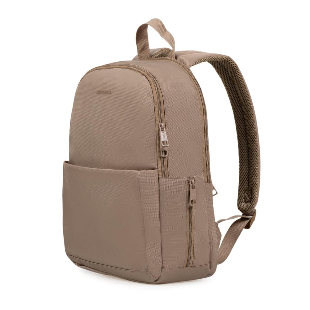 Miniatura Mochila Feminina Executiva Para Notebook Versatille Marrom Marrom