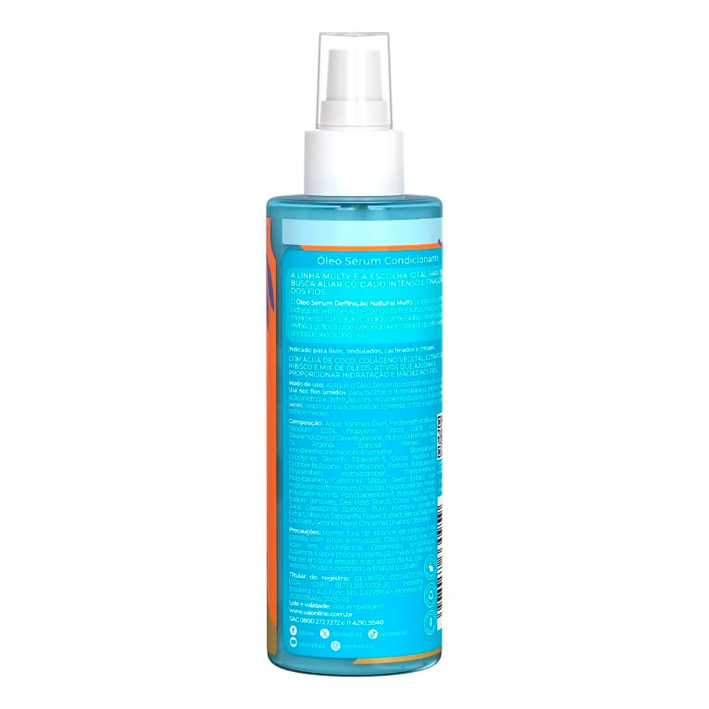 Miniatura Óleo Sérum Multy Salon Line Definição Natural 200ml