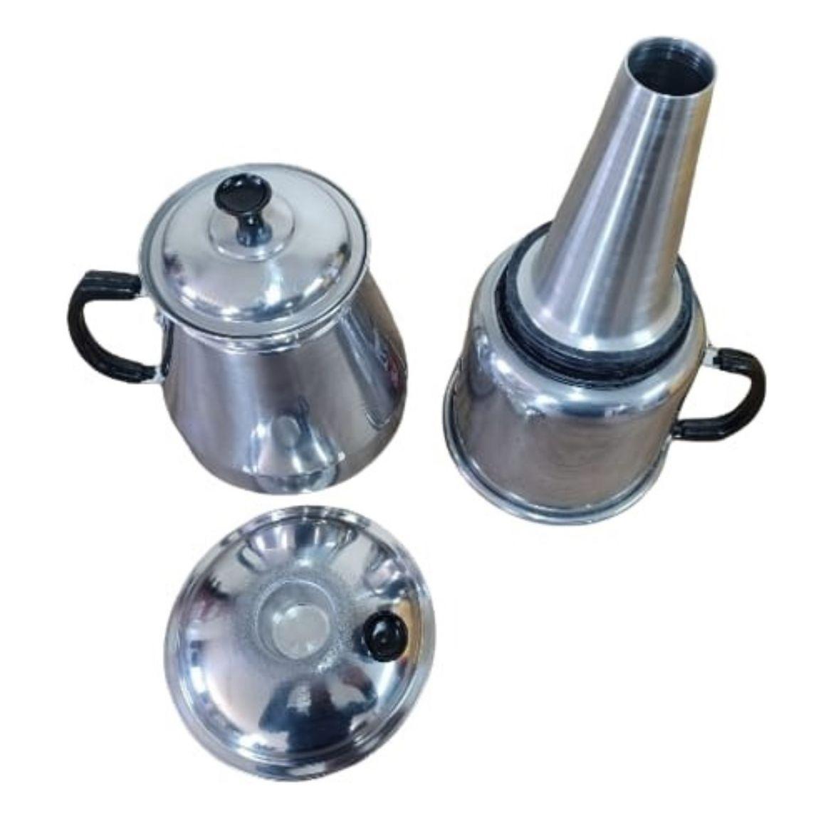 Miniatura Cafeteira Italiana Espelhada 1,5 Litro Mp Aluminio Polido