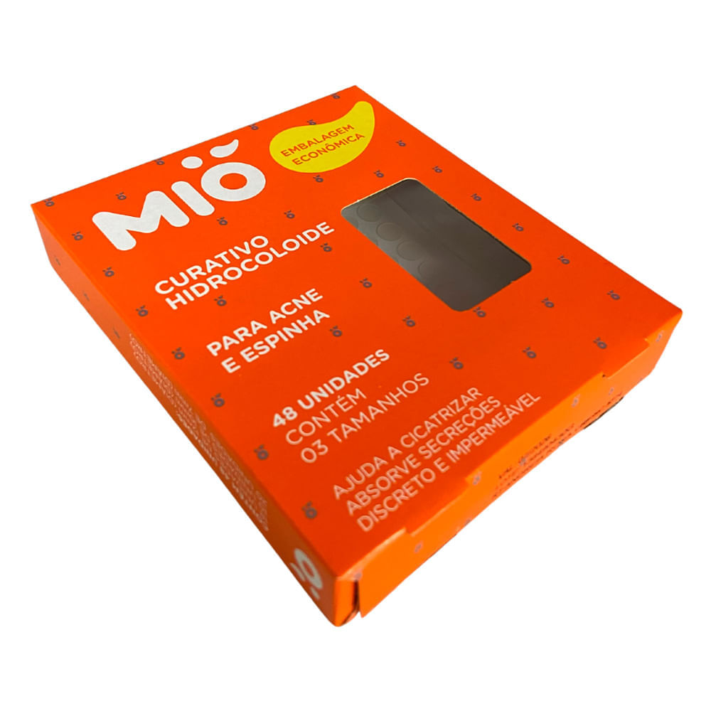 Miniatura Curativo Hidrocolóide Mió para Acne e Espinha 48 Unidades