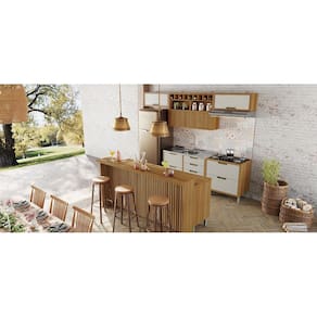 Painel de Ilha Nesher em MDF 15mm - 200cm de largura – Nature