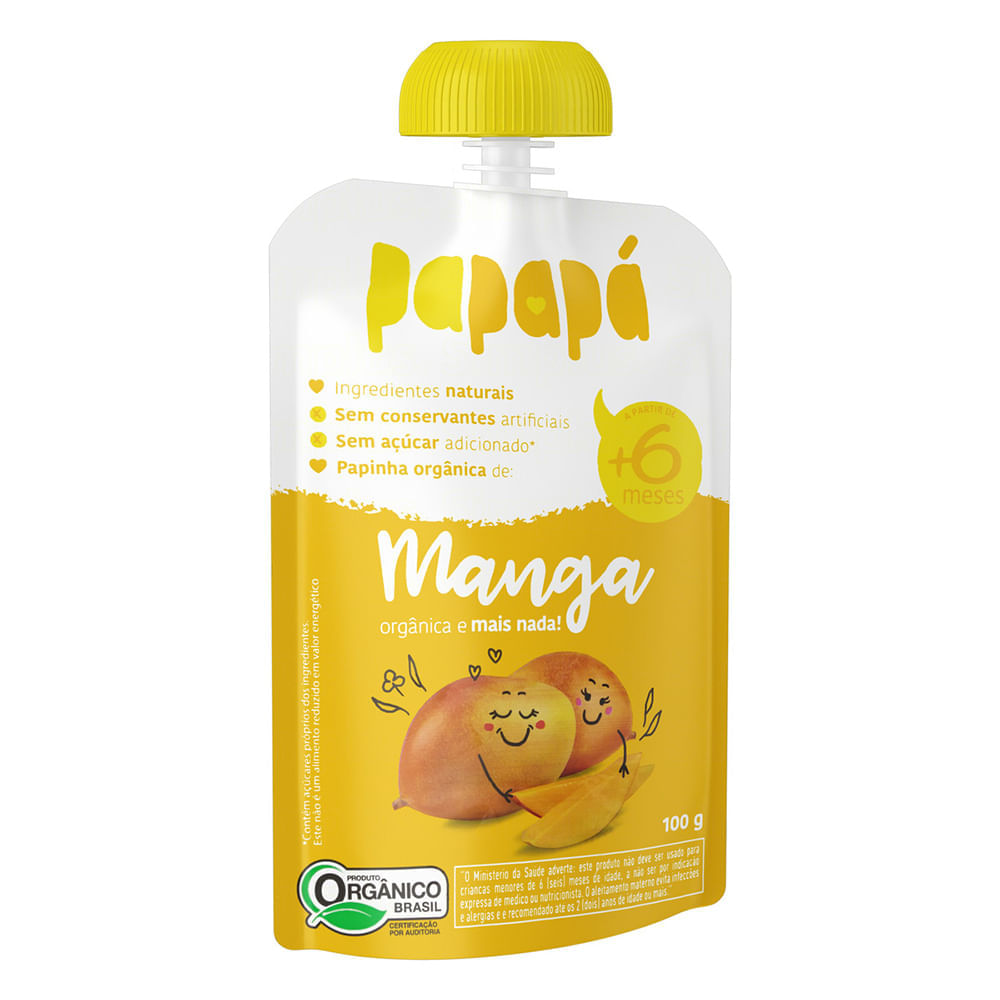Miniatura Papinha Papapá Orgânica Manga 100g