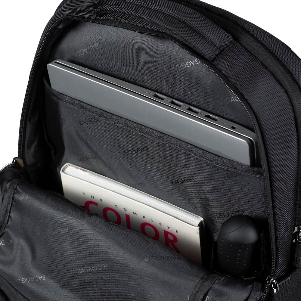Mochila Masculina para Notebook Space Preta Preto