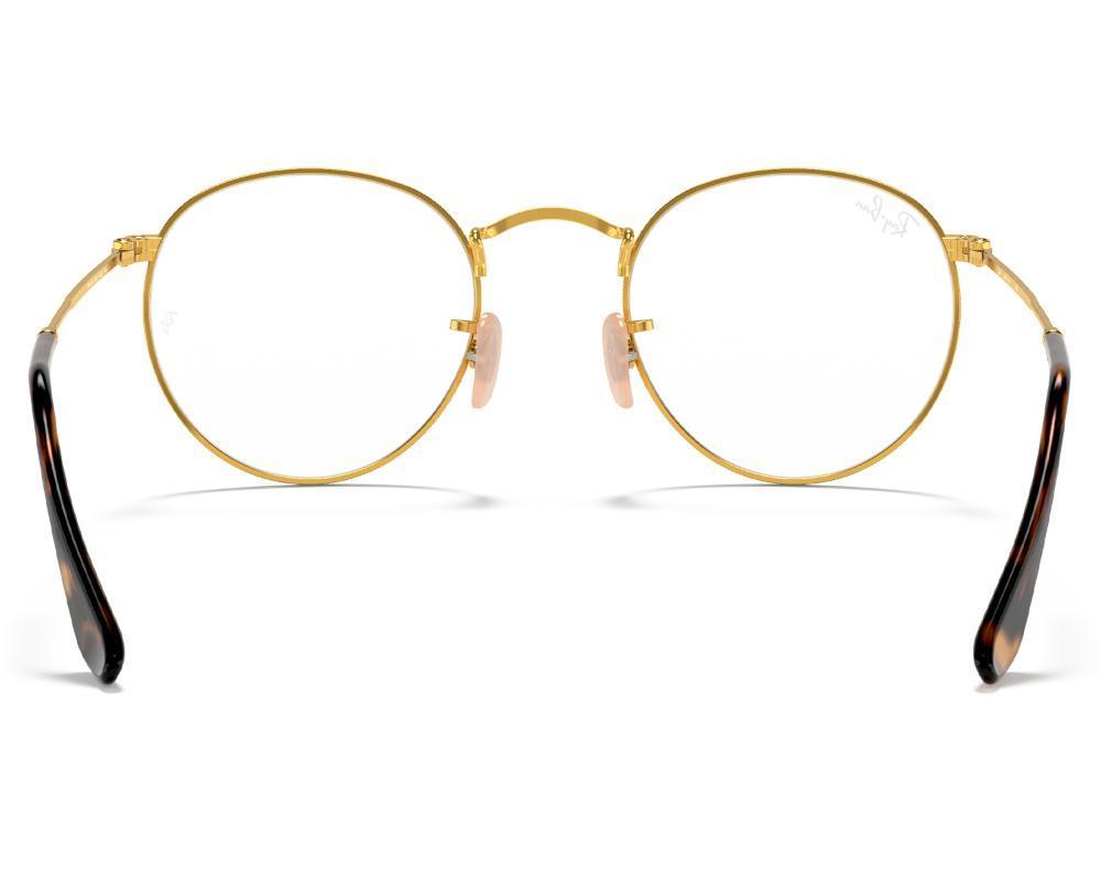 Miniatura Óculos De Grau Ray Ban Round Metal Rx3447Vl 2500-53