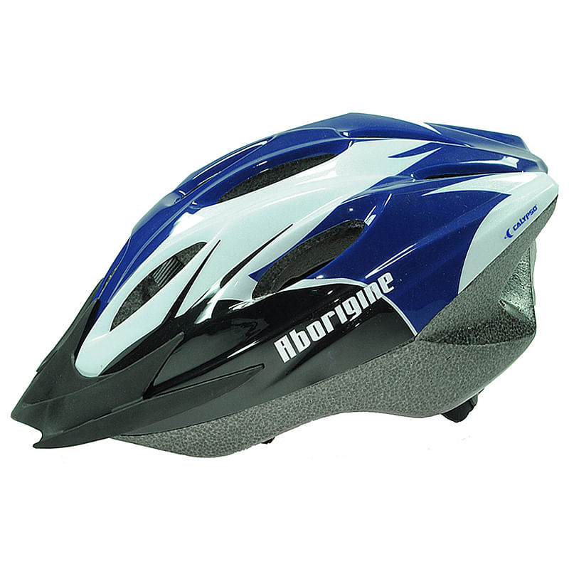 Miniatura Capacete Calypso para Ciclismo Aborigine XC Branco/Azul