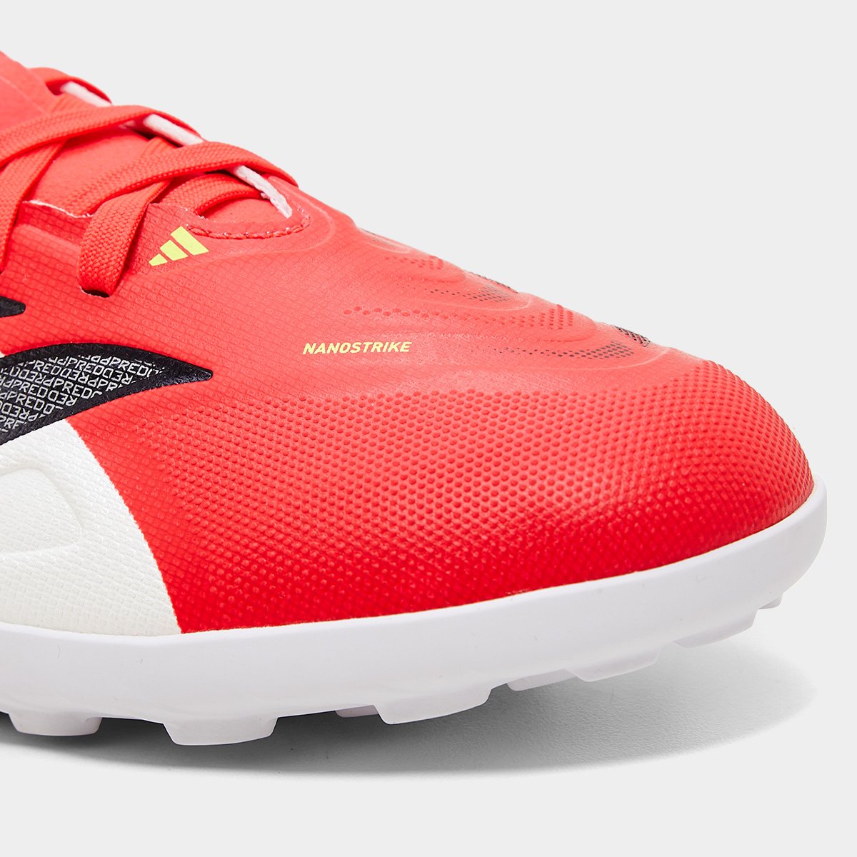Chuteira Society Infantil Adidas Predator League Branco+Vermelho - 26