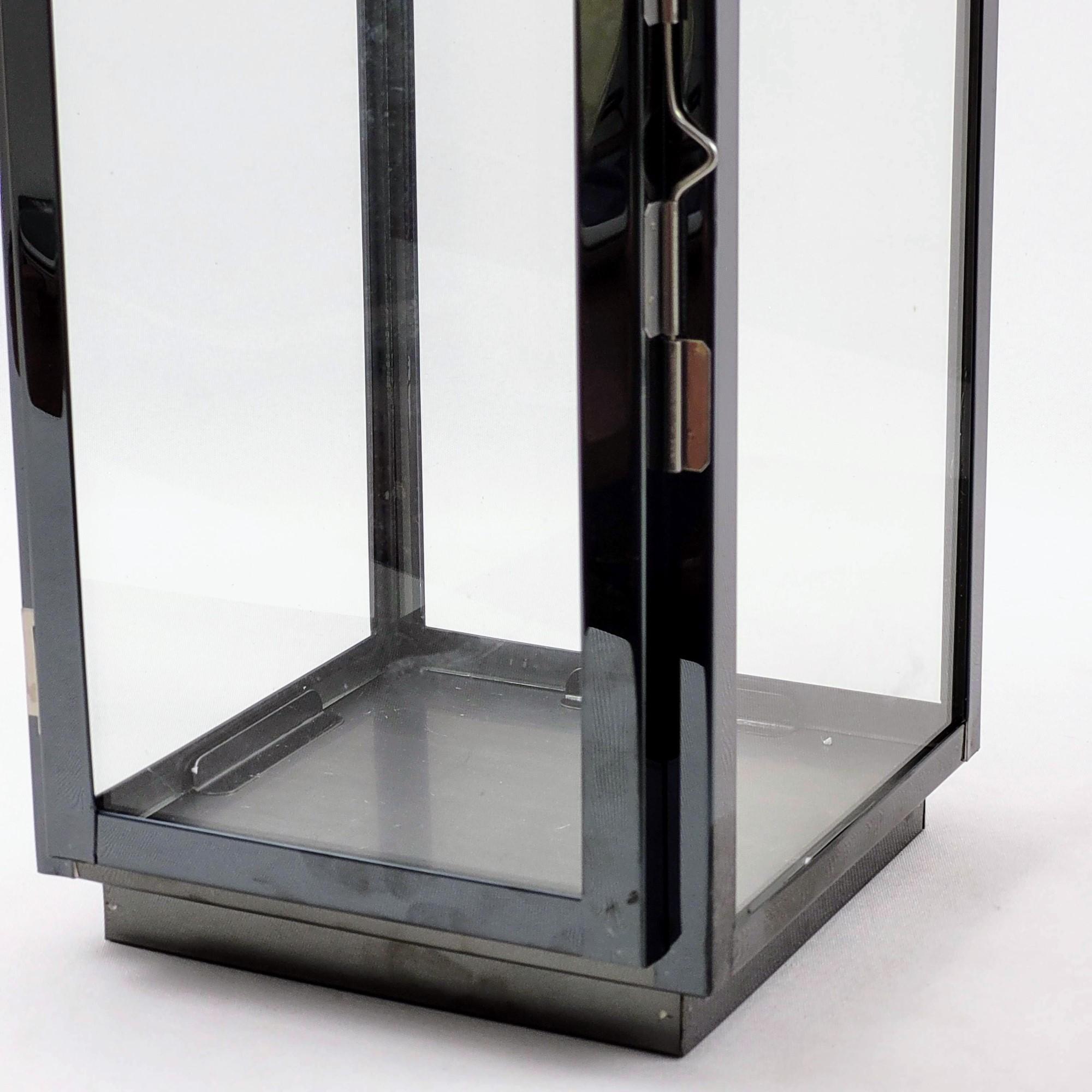 Lanterna Decorativa Marroquina Fumê Grafite P