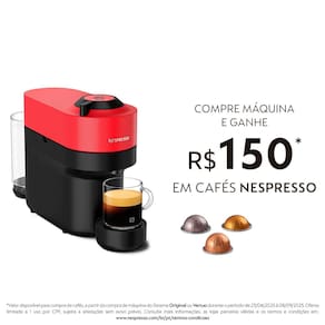Cafeteira Nespresso Vertuo Pop com Kit Boas-Vindas – Vermelha 110V
