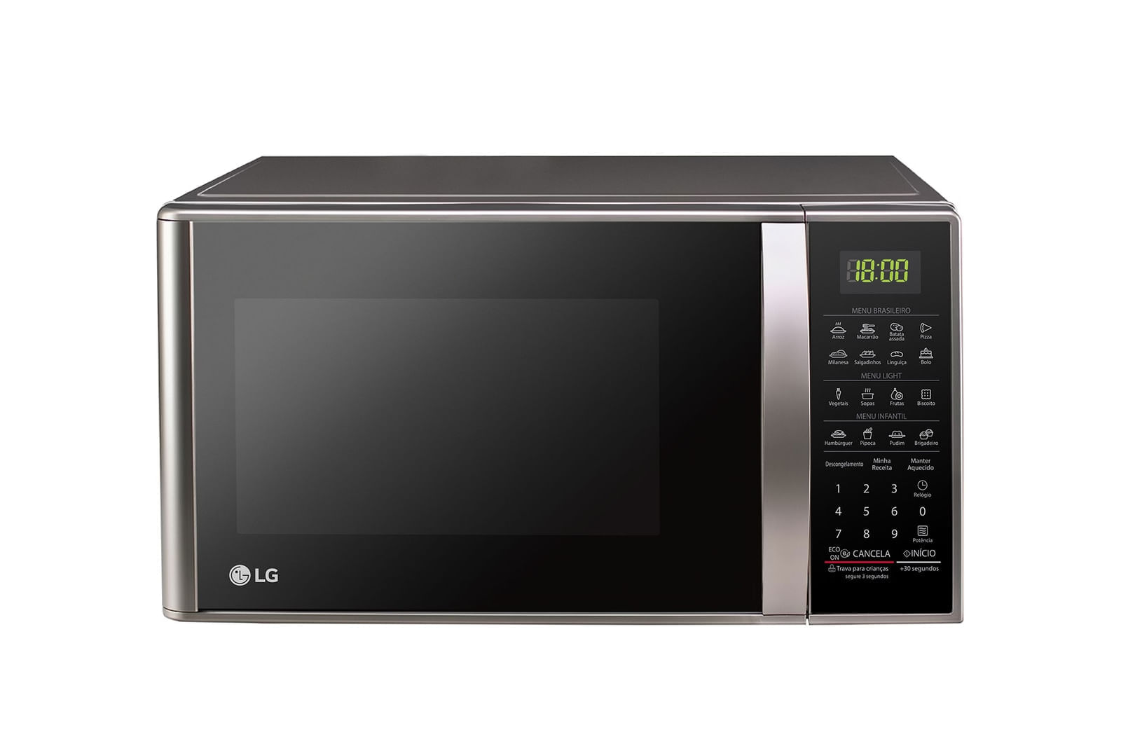 Miniatura Micro-ondas LG 30 litros Prata Limpa Fácil (MS3043BRA)